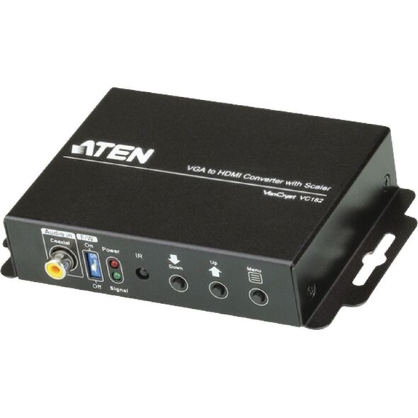 Adapter AV Aten HDMI - D-Sub (VGA) czarny (VC182-AT-G)