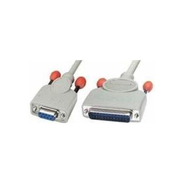 Lindy DB-9 - DB-25, 2m, Beżowy (30293)