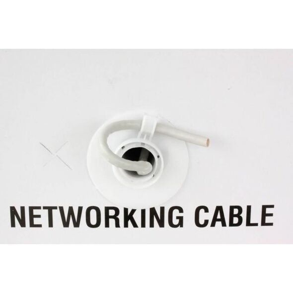 Techly Kabel instalacyjny Cat5e, UTP 4x2, drut, CCA, 305m, szary (303591)