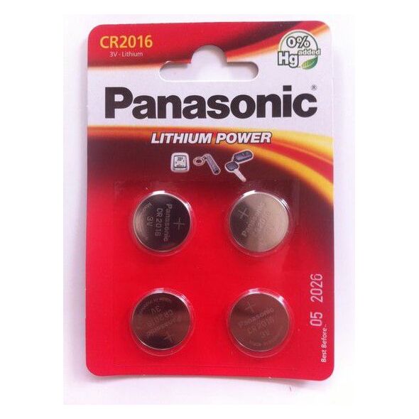 Panasonic Bateria Lithium Power CR2016 90mAh 4 szt.
