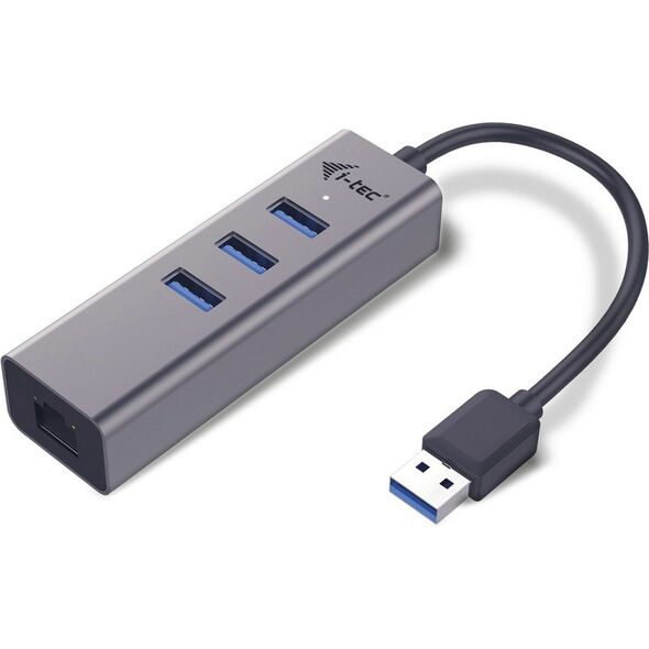HUB USB I-TEC 1x RJ-45  + 3x USB-A 3.0 (U3METALG3HUB)