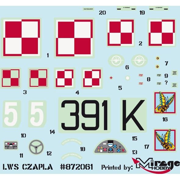 Mirage RWD 14b Czapla model set (586912)