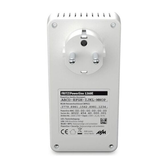 Adapter powerline AVM FRITZ! 1260E WLAN Set (20002795)