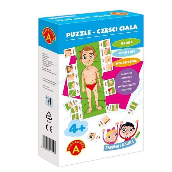 Alexander Puzzle części ciała-Zabawa i Nauka (1831)