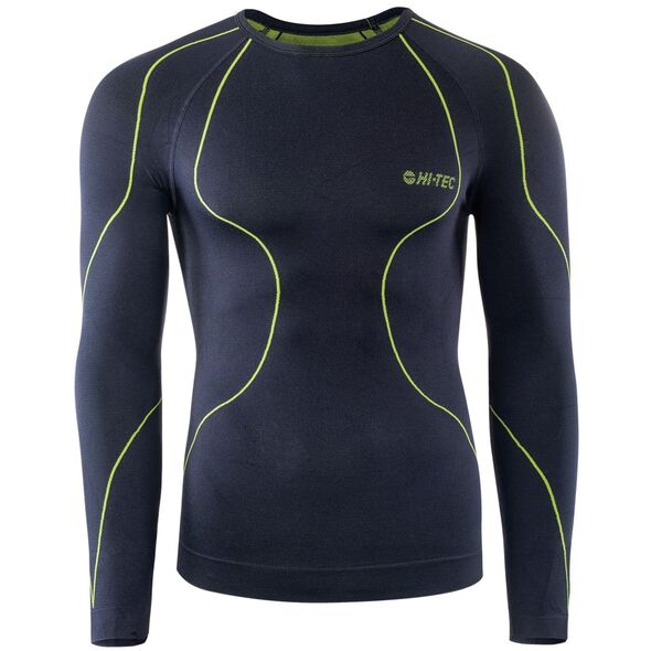Hi-Tec Koszulka męska Ikar Top black/lime punch r. XL