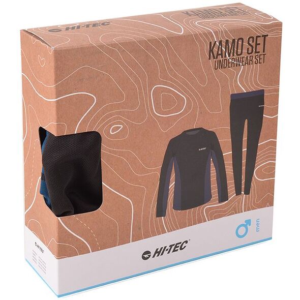 Hi-Tec Bielizna męska zestaw KAMO SET czarno-granatowa r. XL