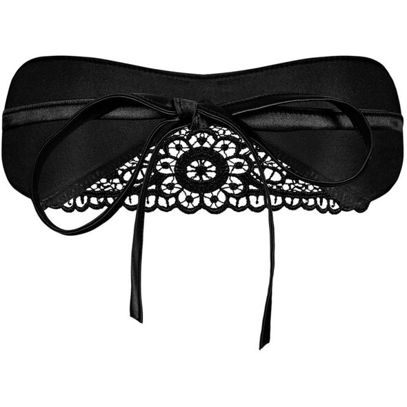 Obsessive Maska Satinia czarna r. S/M