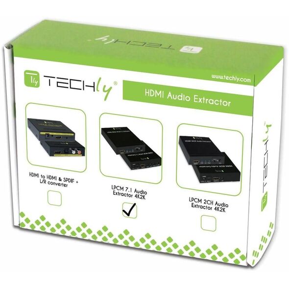 System przekazu sygnału AV Techly HDMI - Toslink czarny (025756)