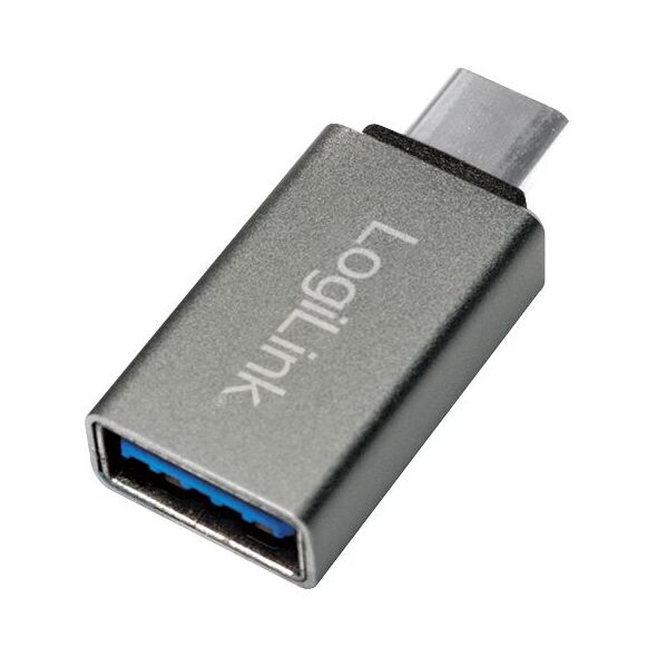Adapter USB LogiLink USB-C - USB Srebrny  (AU0042)
