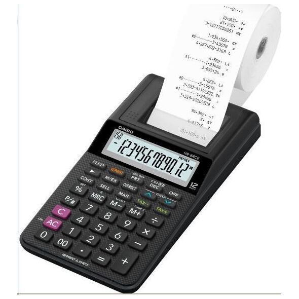 Kalkulator Casio HR 8 RCE BK