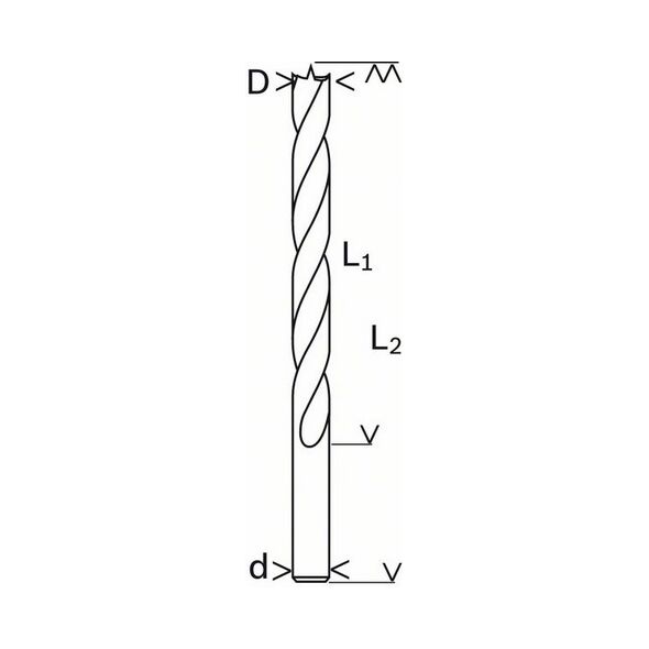 Wiertło Bosch do drewna kręte walcowe 3mm  (2608596300)