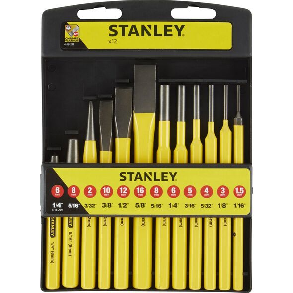 Stanley Przecinaki i punktaki zestaw 12szt. (18-299)