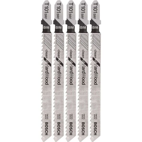 Bosch Brzeszczot do wyżynarek Clean for Hard Wood 100mm T 101BRF 5szt. (2.608.634.235)