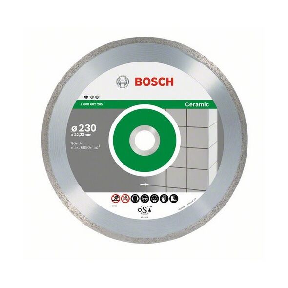 Bosch Tarcza tnąca diamentowa Standard for Ceramic 125x22x1,6mm (2608602202)