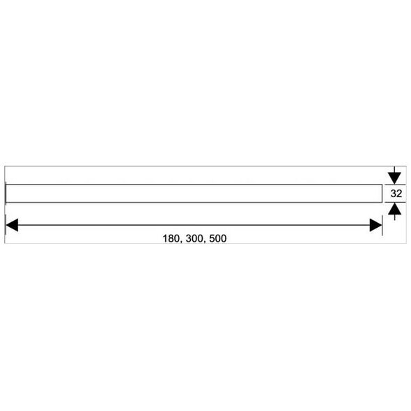Syfon McAlpine Przedłużka syfonu umywalkowego z kołnierzem 5/4"x32x180mm chrom (RS6)