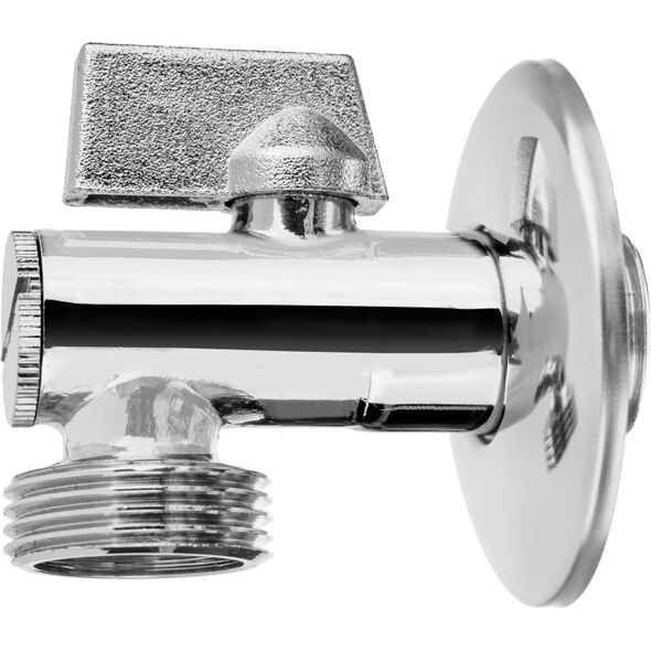 Invena Zawór kątowy z ﬁltrem 1/2"x3/4"  (ZW-12-W20)