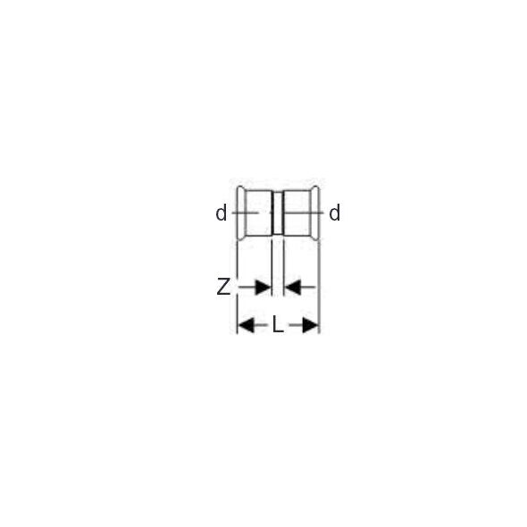 Geberit Mufa Ø=42mm MAPRESS C-STAHL - 22007