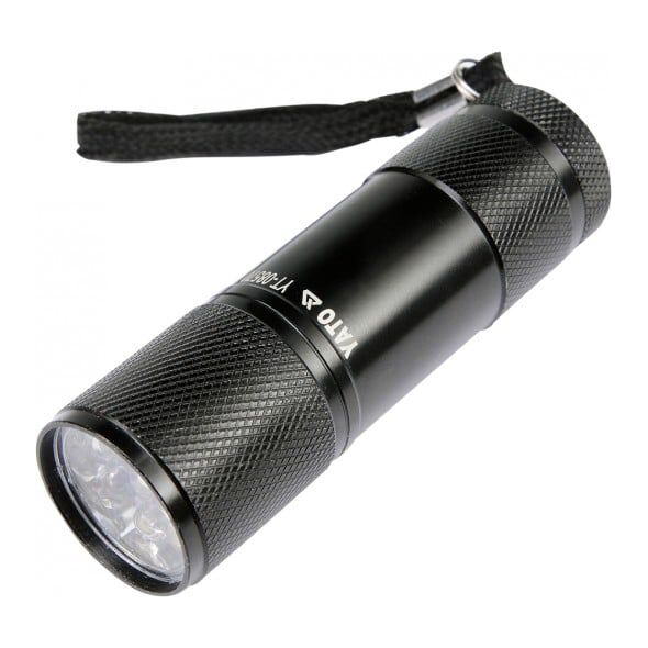 Latarka Yato Latarka aluminiowa 9 LED czarna - YT-08570