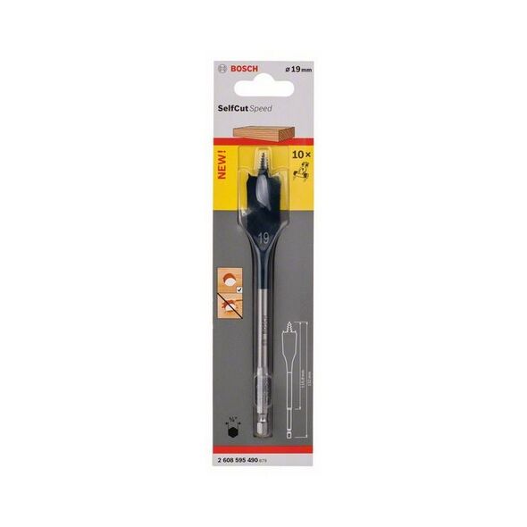 Wiertło Bosch łopatkowe 19mm (B 2608595490)