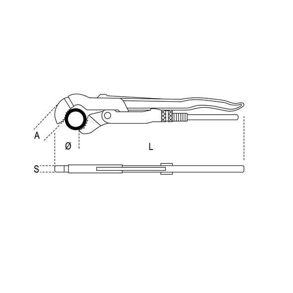 Beta Tools Szczypce do rur 320mm 1" gas (003780032)
