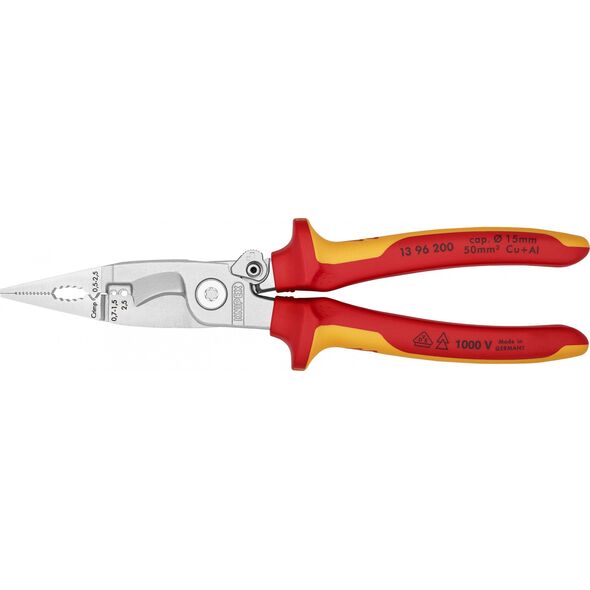Knipex Szczypce do prac elektroinstalacyjnych 6w1 200mm 1000V VDE (13 96 200)