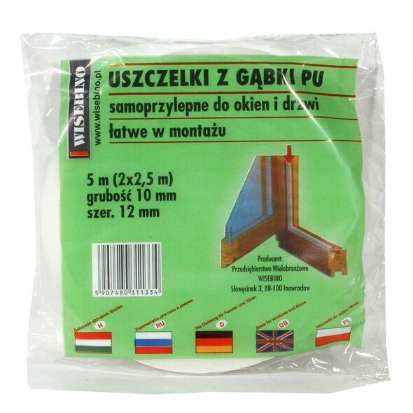 Stomil Sanok Uszczelka gąbka 10x8mm 5m 1szt.