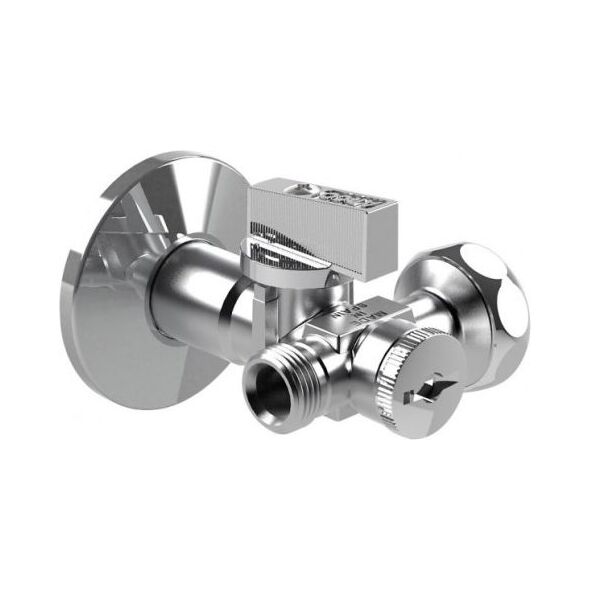 Arco Zawór kątowy Dual z ﬁltrem bez nakrętki antykamienny 1/2"x3/8"x3/4"  (DUAL29)