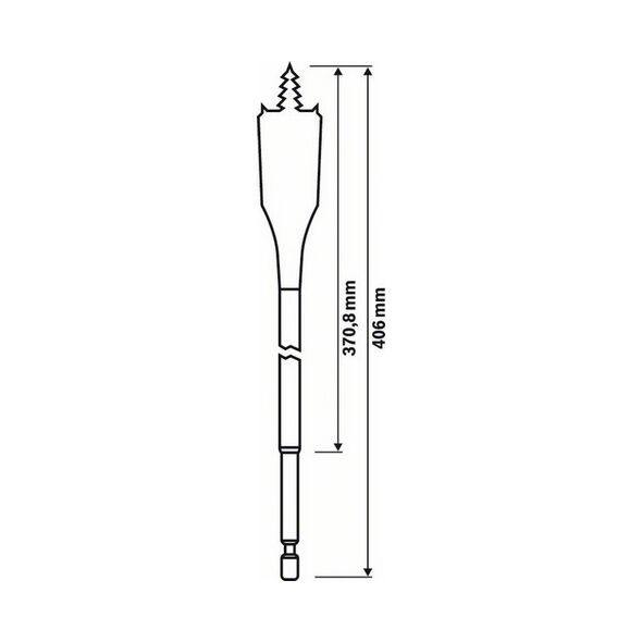 Wiertło Bosch łopatkowe 12mm (B 2608595403)