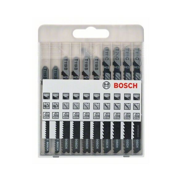 Bosch Zestaw brzeszczotów do wyrzynarek Basic for Wodd 10szt. (2607010629)
