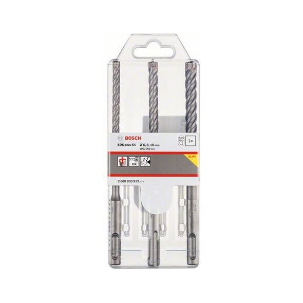 Wiertło Bosch do betonu SDS+ 6 10 8mm zestaw (2608833912)
