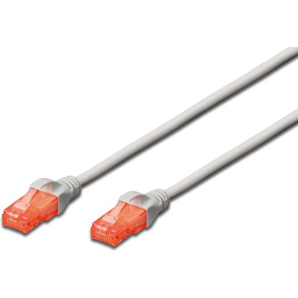 Digitus Kabel krosowy patchcord U/UTP kat. 6 szary 0,5m (DK-1612-005)