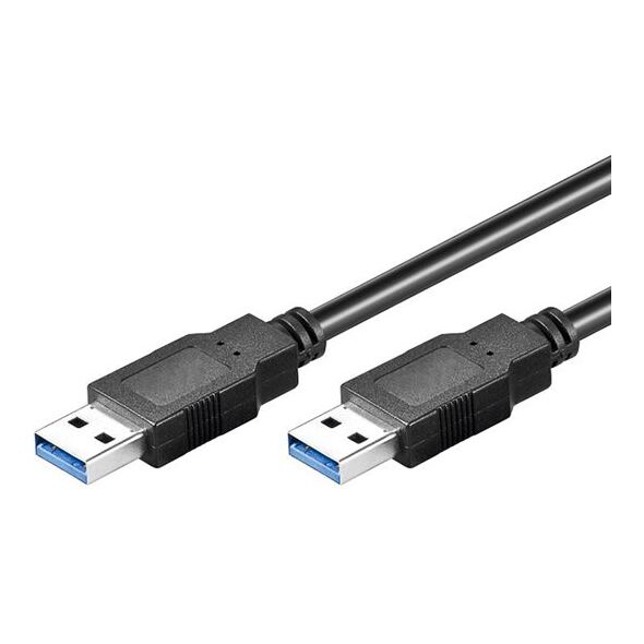 Kabel USB Goobay USB-A - USB-A 3 m Czarny (93929)