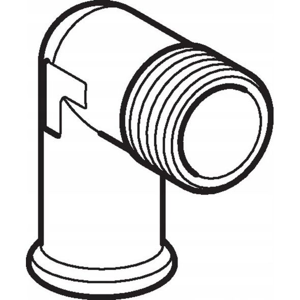 Geberit Mapress C-Stahl - Kolano przejciowe 90° z gw.zewn. d15-R 1/2 [20] - 21613