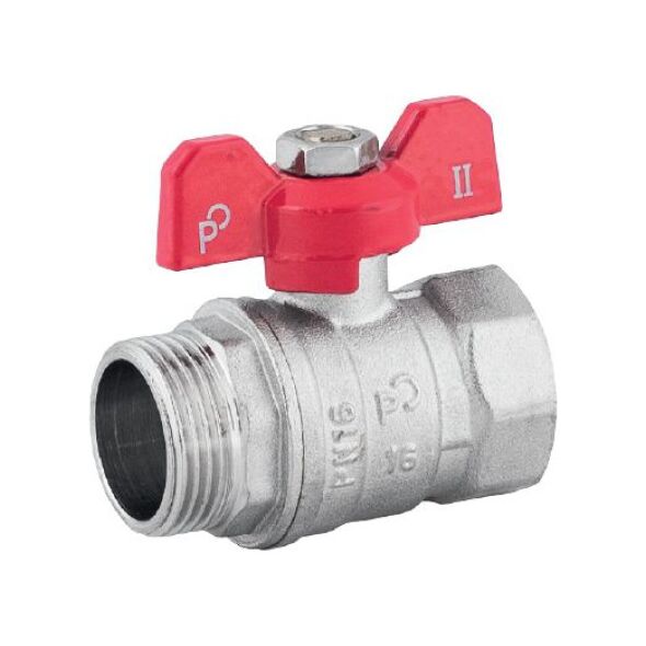 Perfexim Zawór kulowy wodny WZ DN15 motylek 1041 G1/2 (00-222-0150-010)