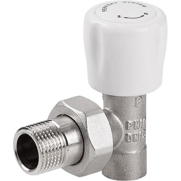 Perfexim Zawór grzejnikowy zasilający kątowy 1/2" do wlutowania PHA-032/L G1/2x15 (20-032-0100-200)