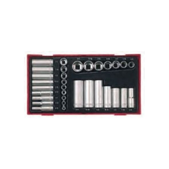 Teng Tools Zestaw kluczy nasadowych 1/4" 3/8" 32szt. (68610104)