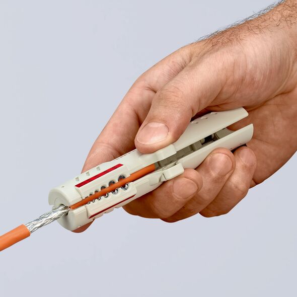 Knipex Narzędzie do zdejmowania izolacji dla kabli danych 125mm (1665125SB)