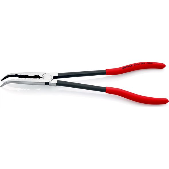 Knipex Szczypce płaskie wygięte montażowe długie 280mm - KN 28 81 280