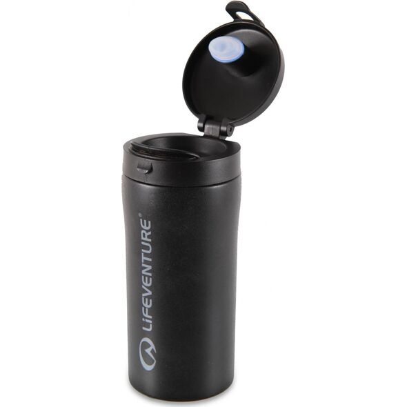 Lifeventure Szczelny Kubek Termiczny FlipTop Thermal Mug Matt Black (LM76120)