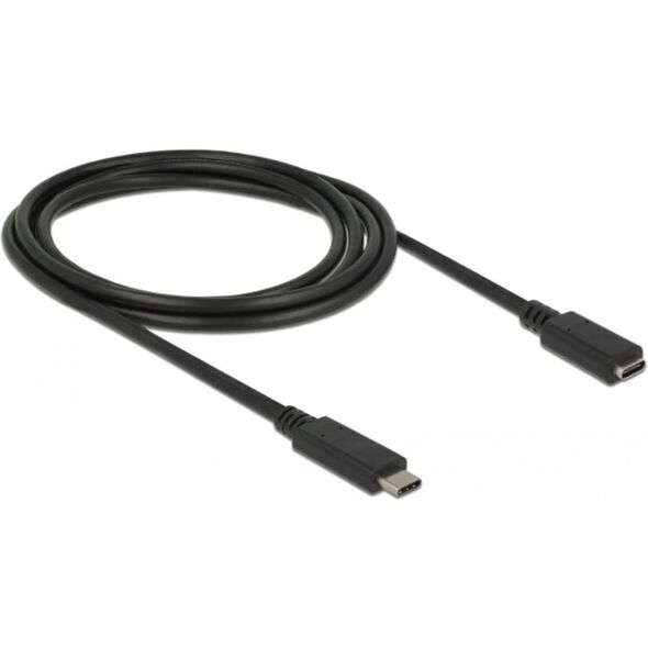 Kabel USB Delock USB-C - USB-C 2 m Czarny (85542)