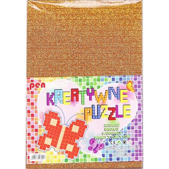 Polsirhurt Puzzle kreatywne brokat - mix kolorów 20x30cm