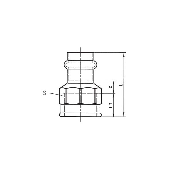 Conex Mufa przejściowa serii B Press GW 28mm x 3/4" (P4270G02806000)