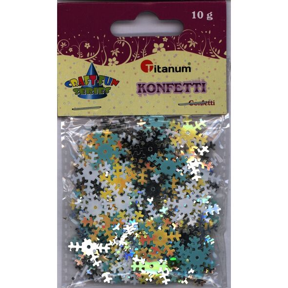 Titanum Konfetti śnieżynki 10g