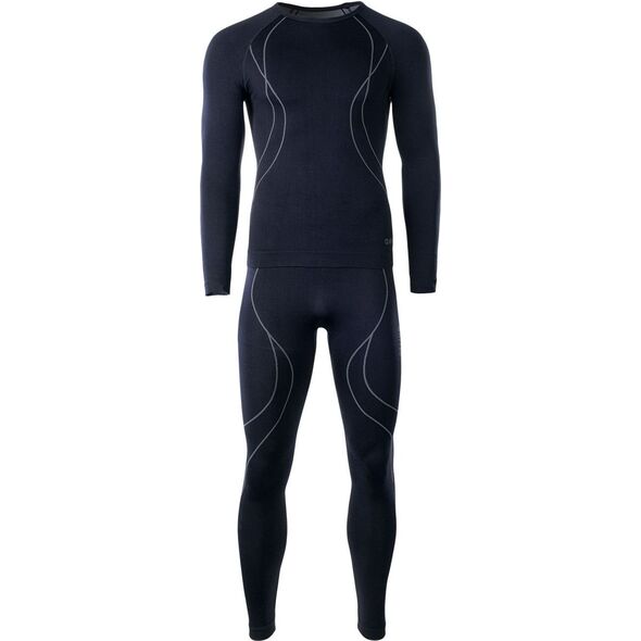 Hi-Tec Komplet bielizny męskiej Set Ikar black/grey r. XXL