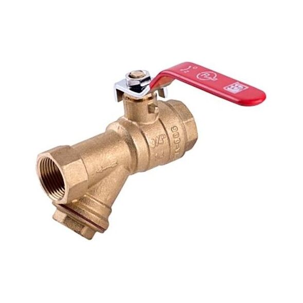 Perfexim Zawór kulowy wodny WW DN15 z filtrem typ ciężki PHA-006 G1/2 WW PN30 DN15 [8/80]