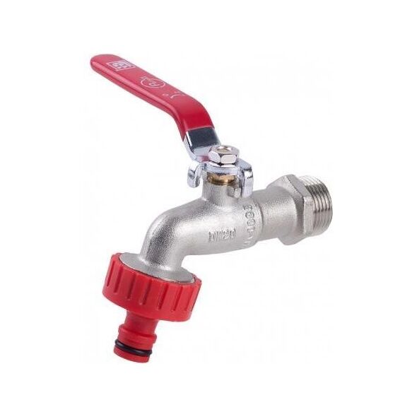 Perfexim Zawór czerpalny 3/4" żeliwny ocynkowany z szybkozłšczkš do węża 3099 G3/4 PN10 DN20 7/28 (F301-009-0200-005)