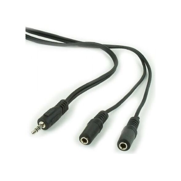 Kabel Gembird Jack 3.5mm - Jack 3.5mm x2 5m czarny (CCA-415)