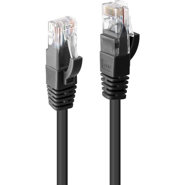 Lindy Patchkabel Cat6 U/UTP schwarz 5.00m (48080)