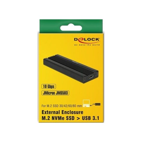 Kieszeń Delock M.2 NVMe PCIe SSD - USB 3.1 Gen 2 Type-C (42600)