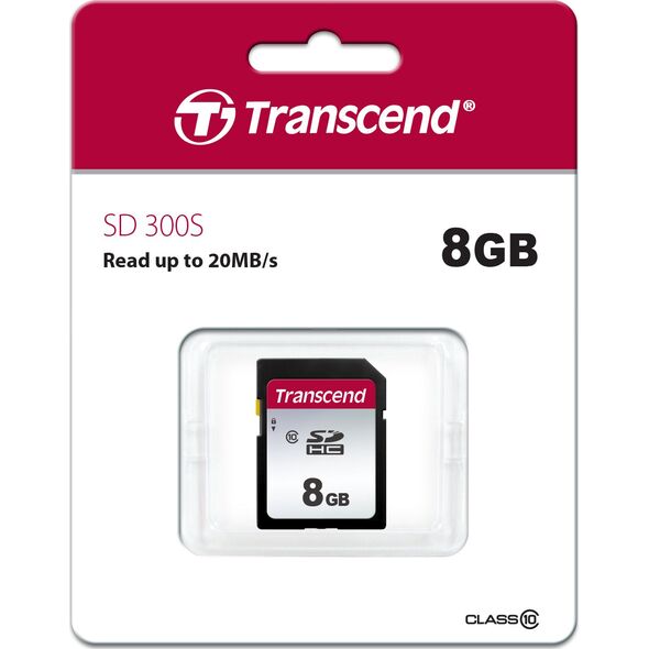 Karta Transcend 300S SDHC 8 GB Class 10 UHS-I/U3  (TS8GSDC300S)